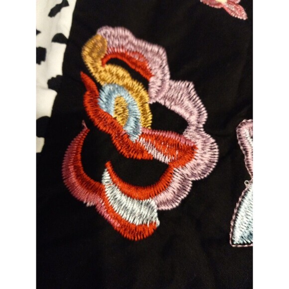 Kirundo Womens Embroidered Floral Leopard Ruffled‎ Cap Sleeve Soft  Dress Size M - Picture 5 of 8